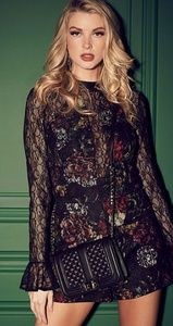 GUESS Floral & Lace Romper